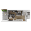 JR. 1 Bedroom B